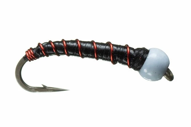 Chan's BH Chironomid Bomber - Black/Red - Image 3