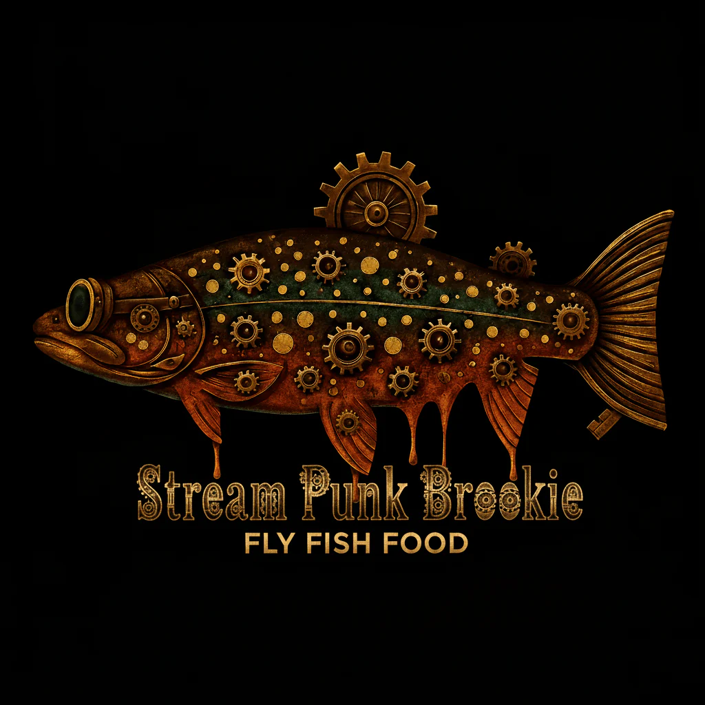 Fly Fish Food Brookie Stream Punk Tee - Image 2