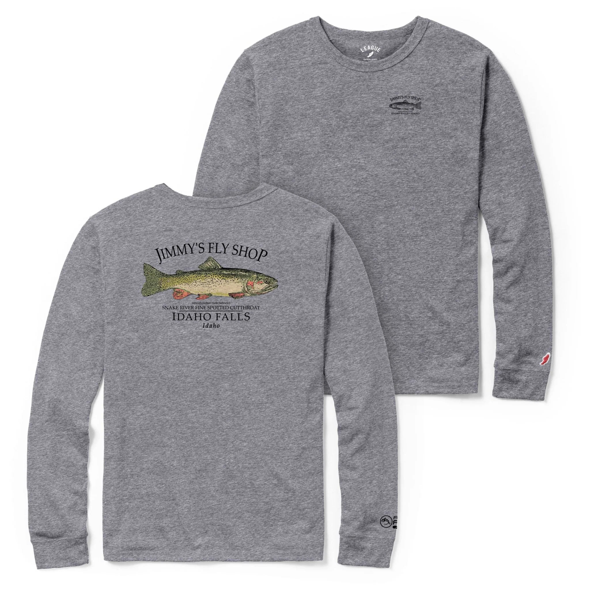 Fly Fish Food Jimmy's Snake River Cutthroat Trout Long Sleeve T-Shirt - Image 2