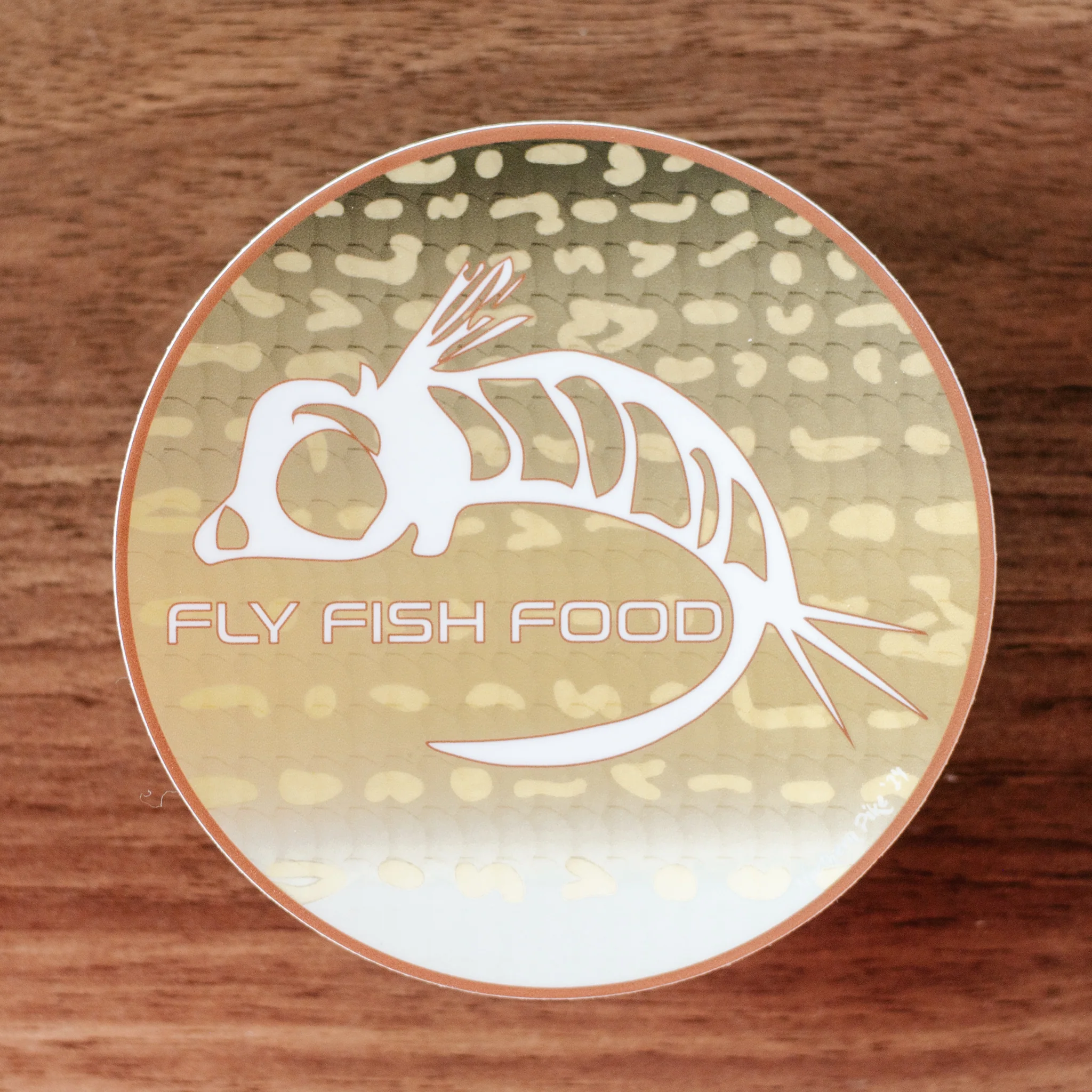 Fly Fish Food Sticker - Northern Pike (4") - Image 3