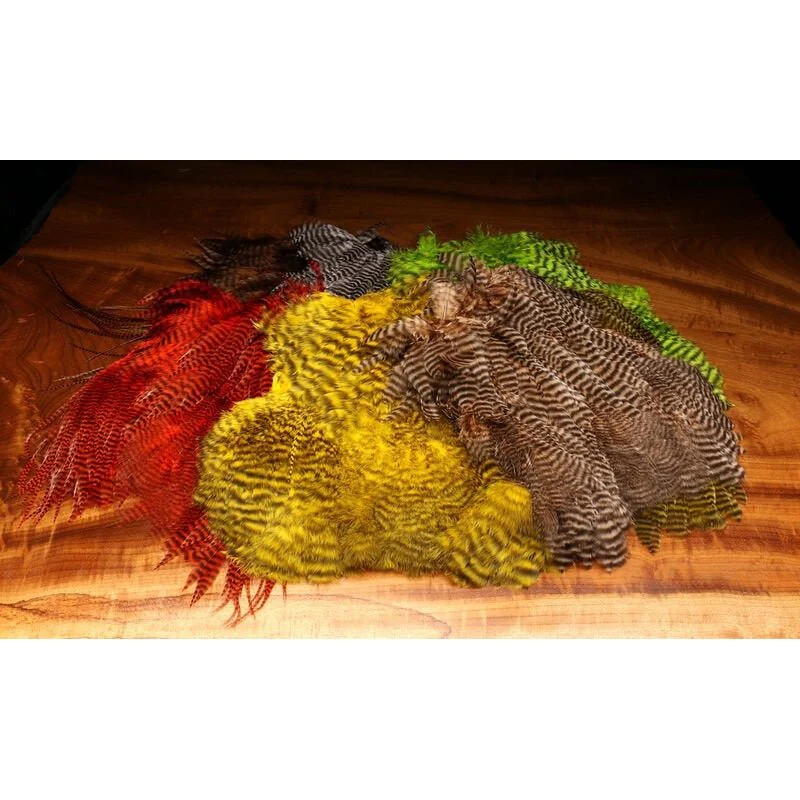 Grizzly Soft Hackle Marabou Patch - Image 2