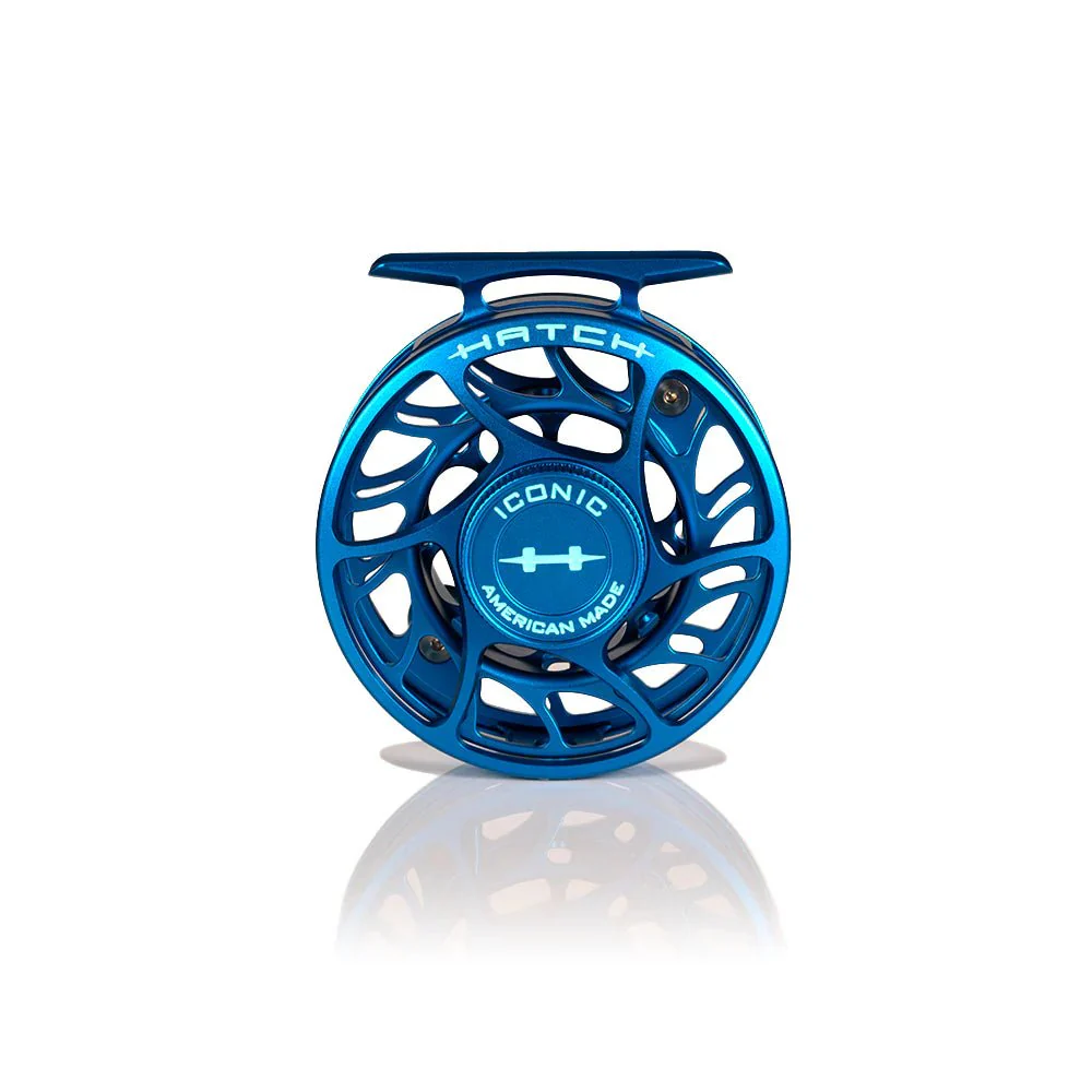 Hatch - Iconic Fly Reel - 2024 Custom Kaiju Blue Reel - Image 3