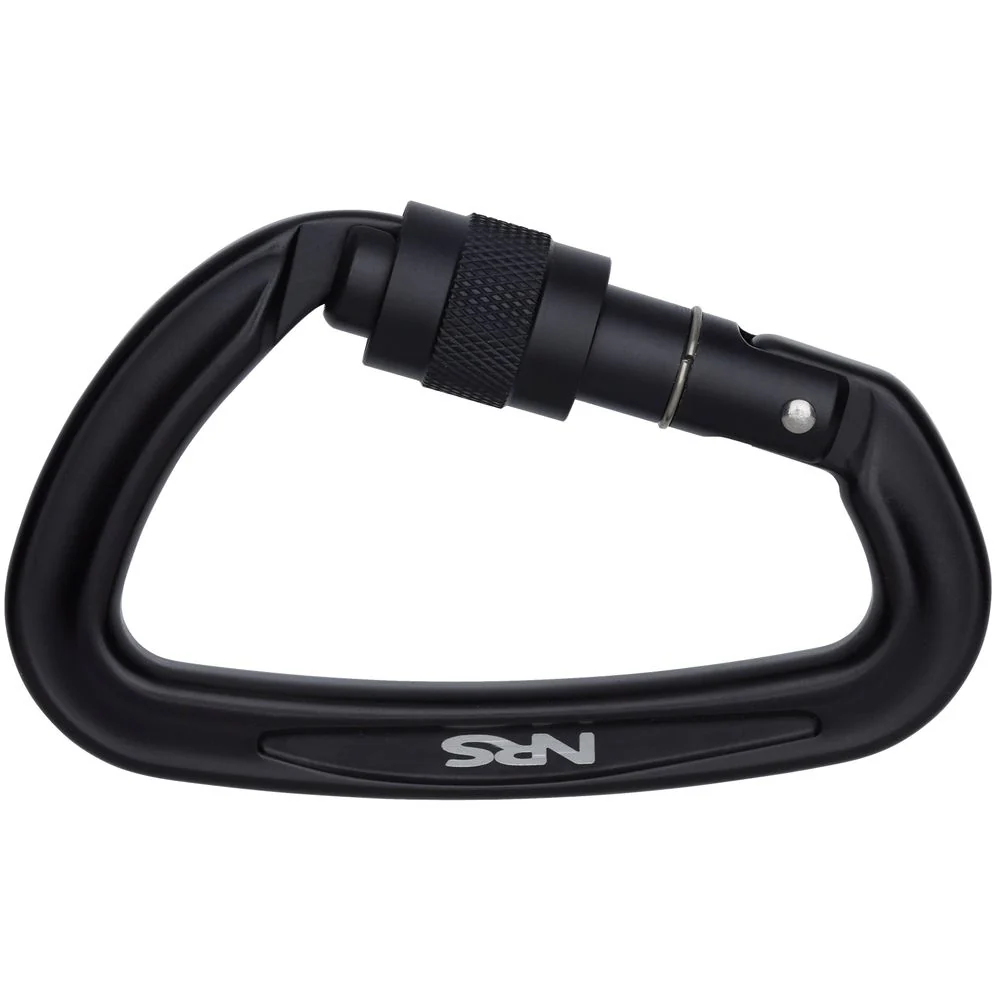 NRS Sliq Screw Lock Carabiner - Black - Image 3