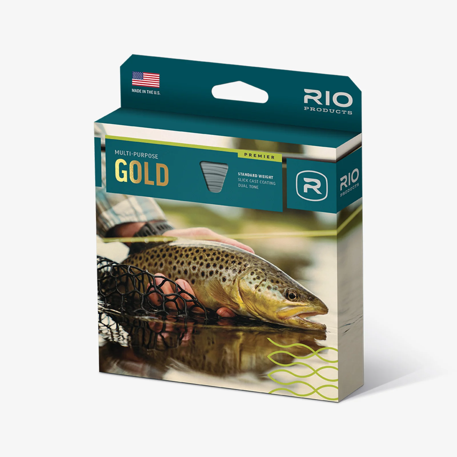 Rio Premier Gold - Moss/Gold - Slick Cast Fly Line - Image 2