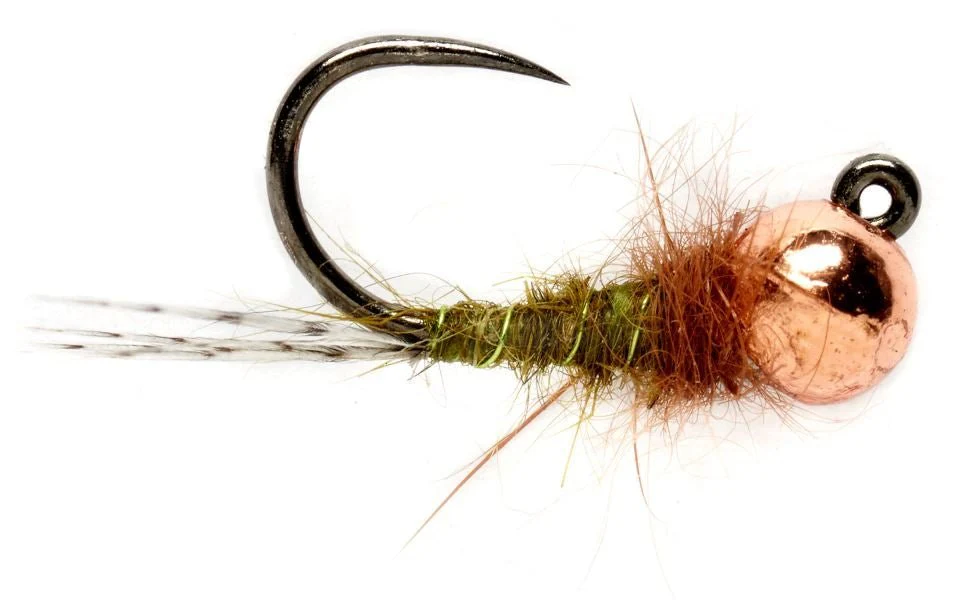 Roza's Olive Nymph - Barbless - Image 3