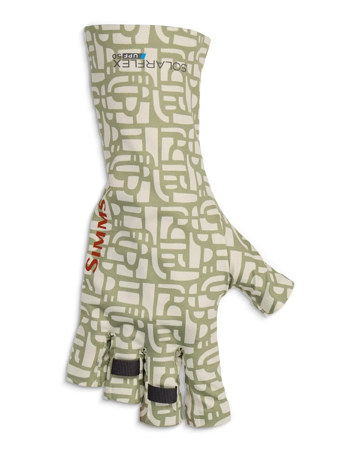 Simms - SolarFlex Sun Glove - Block Pale Pine - Image 2