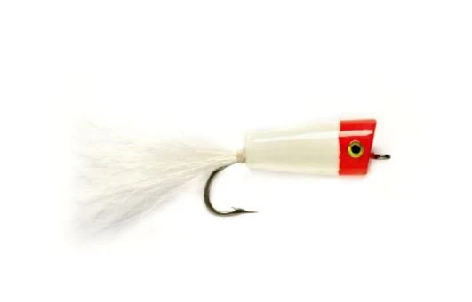 Skipping Bug Popper - Red & White 2/0