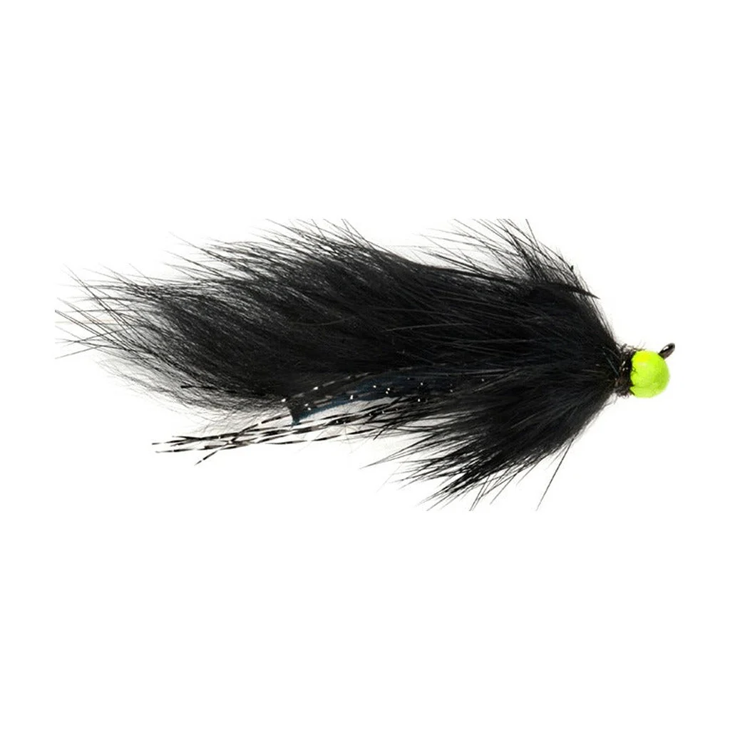 Tactical Hot Head Jig Zonker Black Barbless
